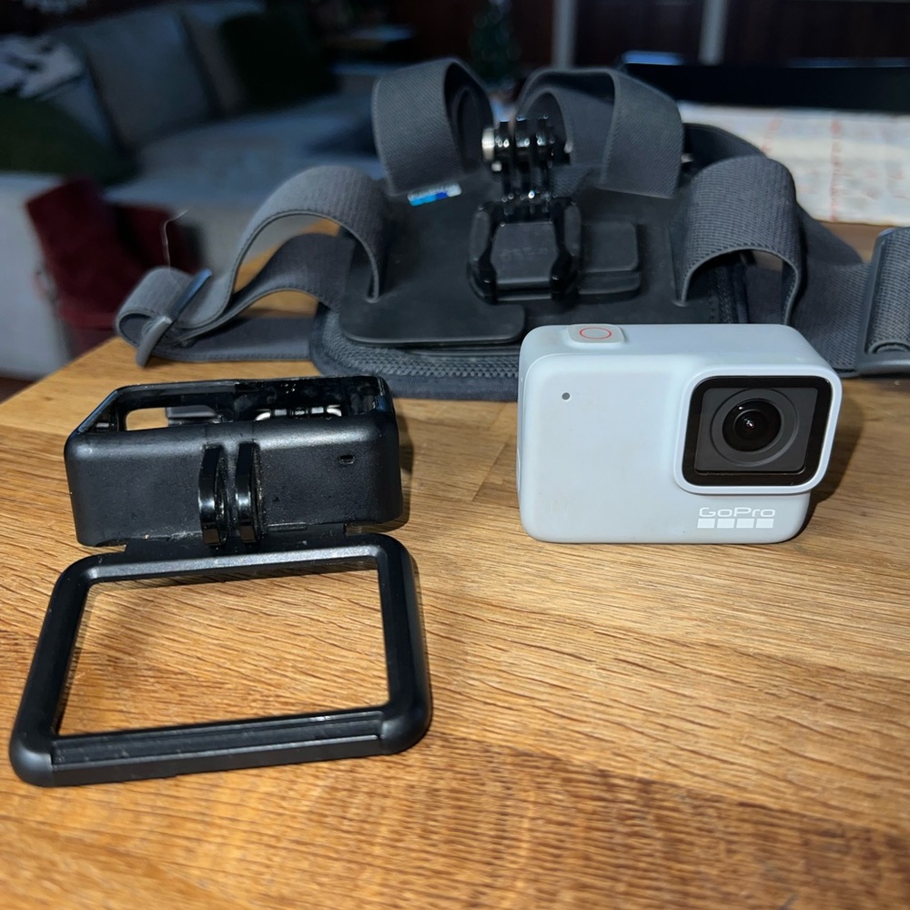 GoPro Series 7 White (with case and chest mount)